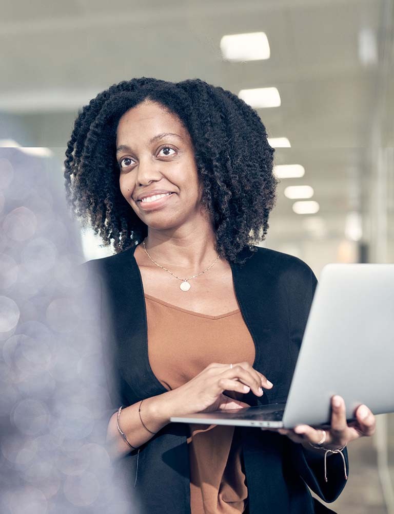 Employee with Laptop