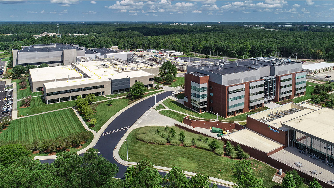  Biogen’s manufacturing facility in Research Triangle Park in North Carolina