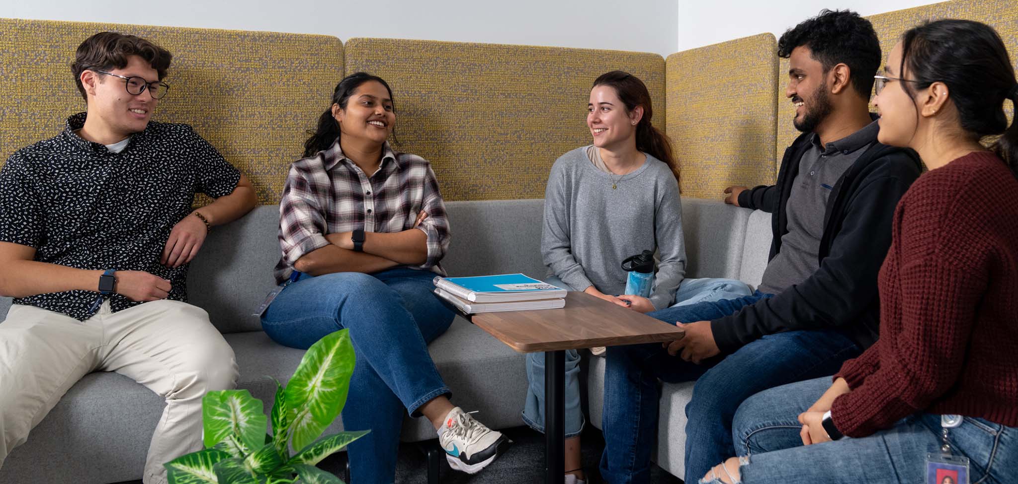 Students participating in an Employee Resource Network meeting